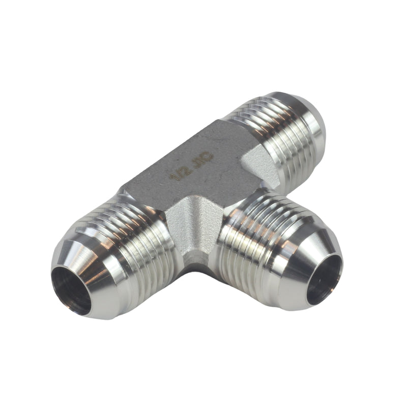Male JIC 3 Way Tee Fittings Stainless Steel 304