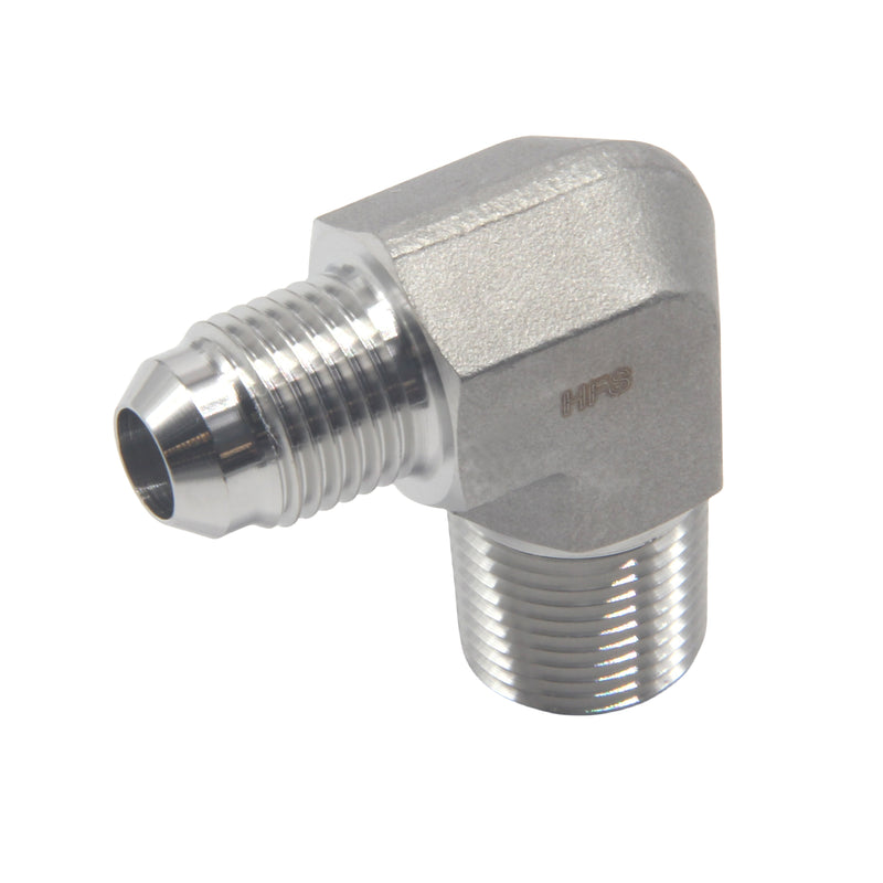 JIC Male to NPT Male Pipe 90 ° Elbow Stainless Steel 304