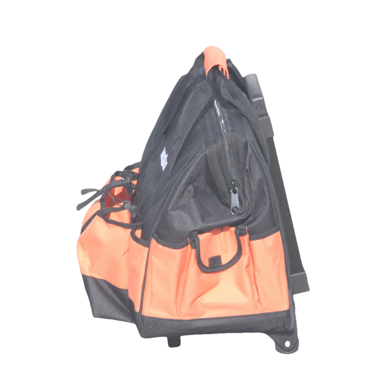 16" Heavy Duty Rolling tools bag Steel Handle, ToolsBase