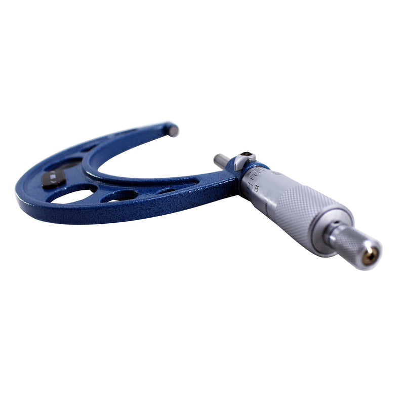 4-5" x 0.0001" Solid Metal Frame Outside Micrometer with Plastic Case