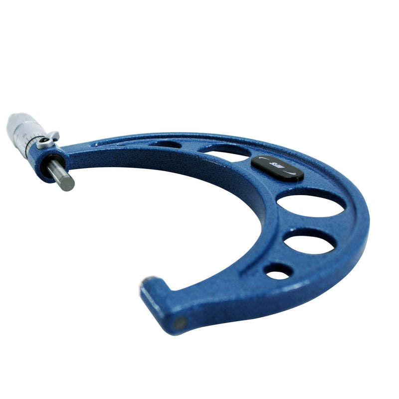 4-5" x 0.0001" Solid Metal Frame Outside Micrometer with Plastic Case