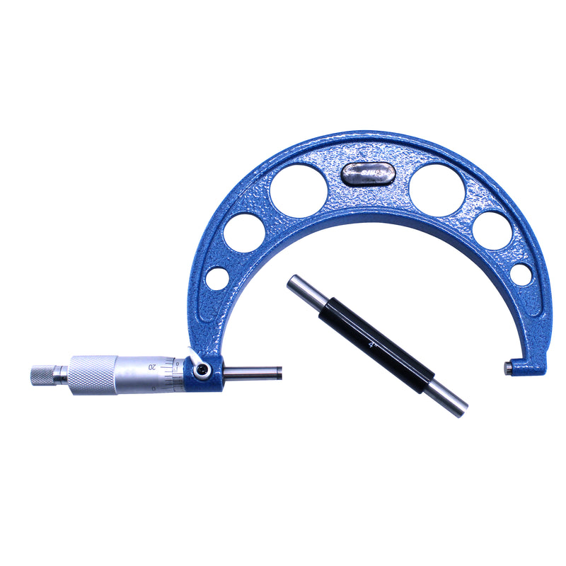 4-5" x 0.0001" Solid Metal Frame Outside Micrometer with Plastic Case