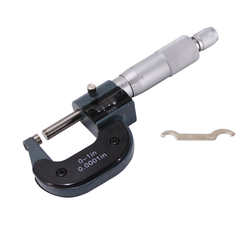 1" Digital Outside Micrometer Digit Counter Carbide Tips 0.0001"