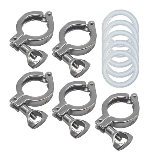Single Pin Heavy Duty Tri Clamp with Silicone Gasket