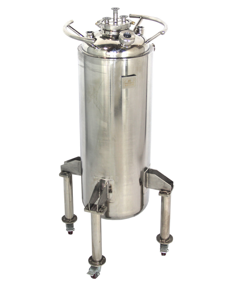 160 L, (175 lbs. Refrigerant), ASME Certified Jacketed Storage Vessel With Condenser
