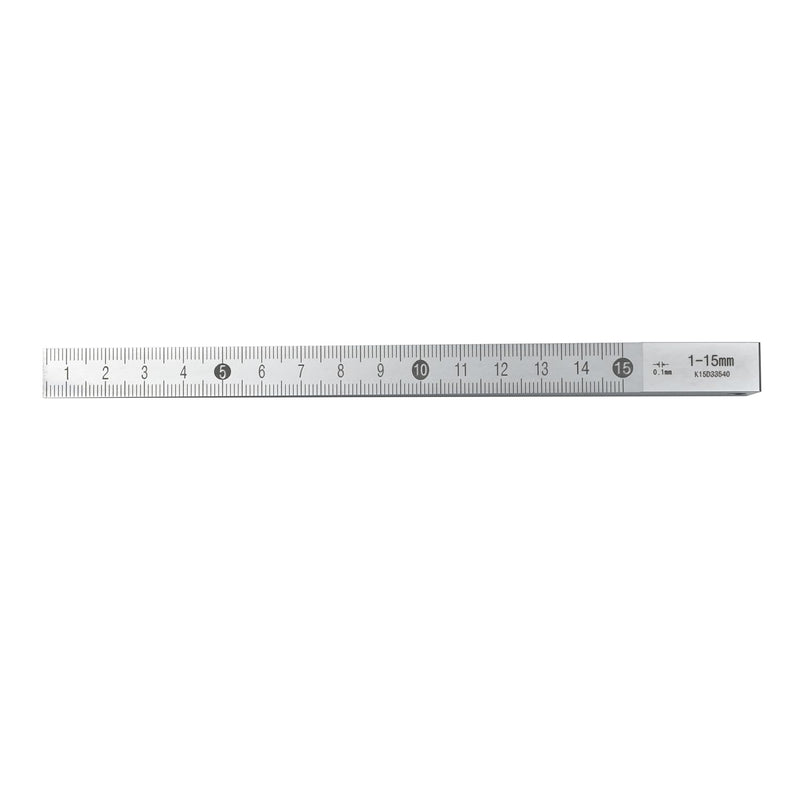 Precision Taper Gauge 1-15mm - Carbon Steel Gap Gage, Laser-Scaled Welding Wedge Feeler Hole Measure Tool