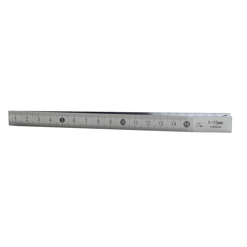 Precision Taper Gauge 1-15mm - Carbon Steel Gap Gage, Laser-Scaled Welding Wedge Feeler Hole Measure Tool