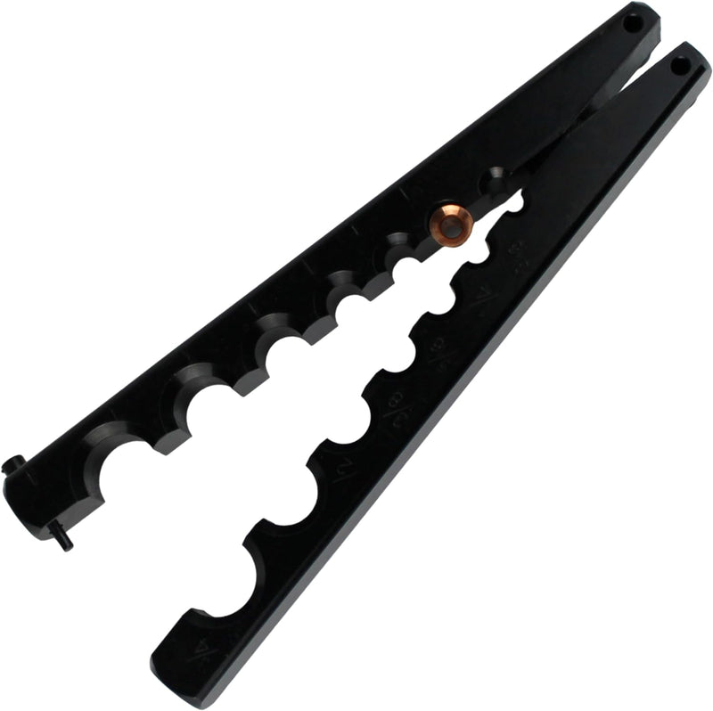 HFS Eccentric Flaring Tool Kit 45° Eccentric Tube Flaring Tool HVAC Refrigeration 7 Dies 3/16-3/4 inch Copper Brass Aluminum