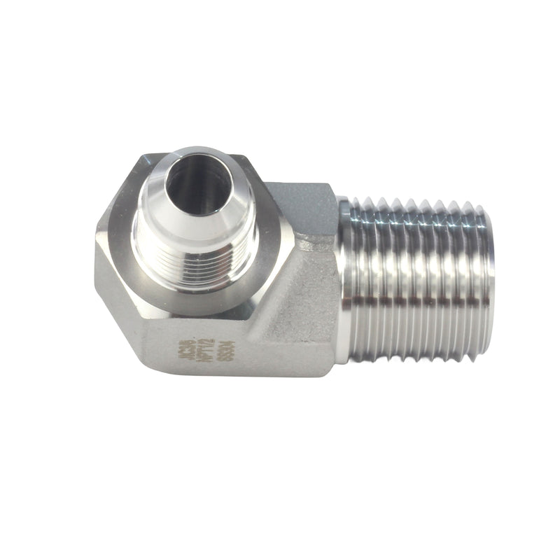 JIC Male to NPT Male Pipe 90 ° Elbow Stainless Steel 304