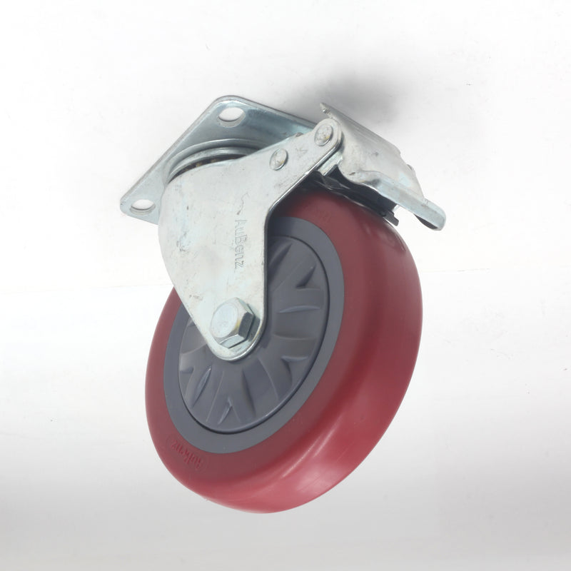 5-Inch Swivel Plate Caster Wheels Set of 4 with 1500lbs Loads Capacity