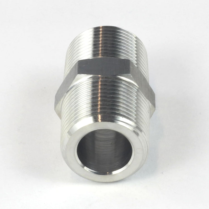 10PCS 1/2" NPT Male Threaded Hex Nipple Adapter Stainless Steel 304
