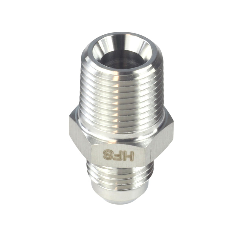 Male NPT to Male JIC Adapter - Multiple Sizes  Stainless Steel 304