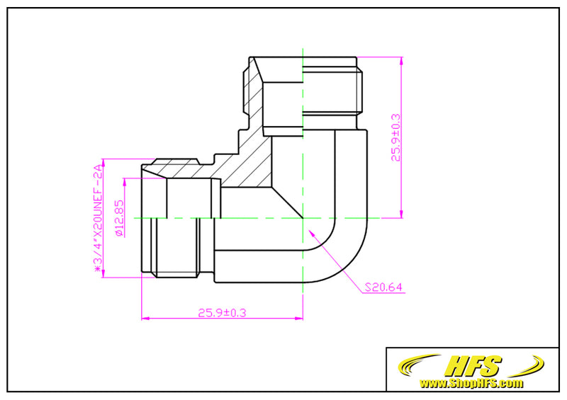 Compression Tube Fitting 90 Degree Elbow 1/2" Tube OD x 1/2" Tube OD Stainless Steel 316