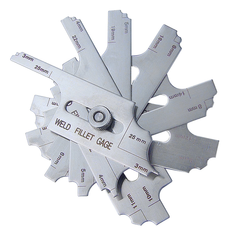 7 Piece Fillet Weld Set Gage Rl Gauge Welding Inspection Test Ulnar Metric