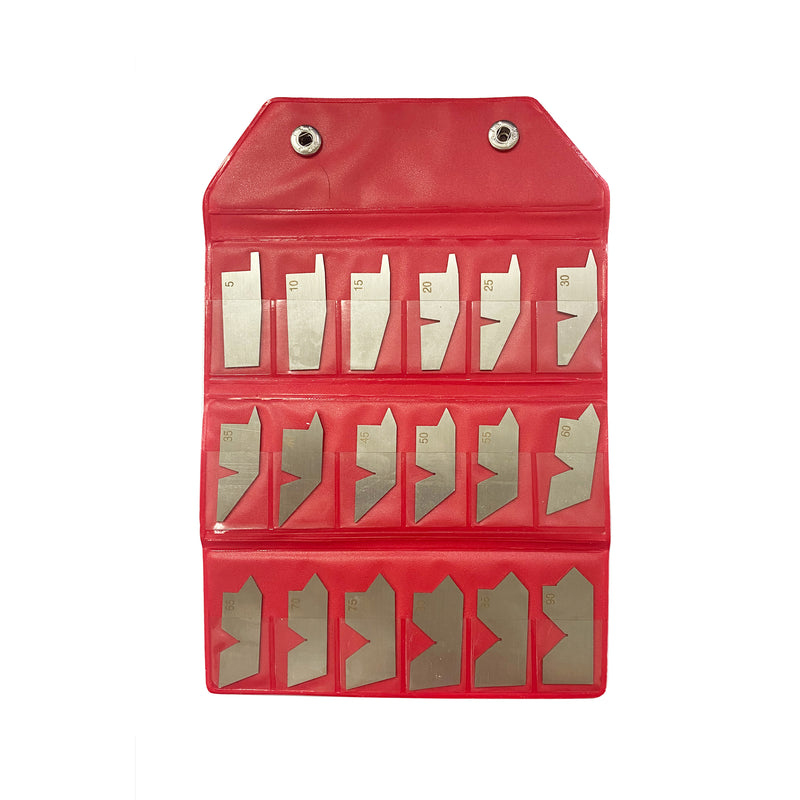 18 Piece Angle Gauge Set with Pouch