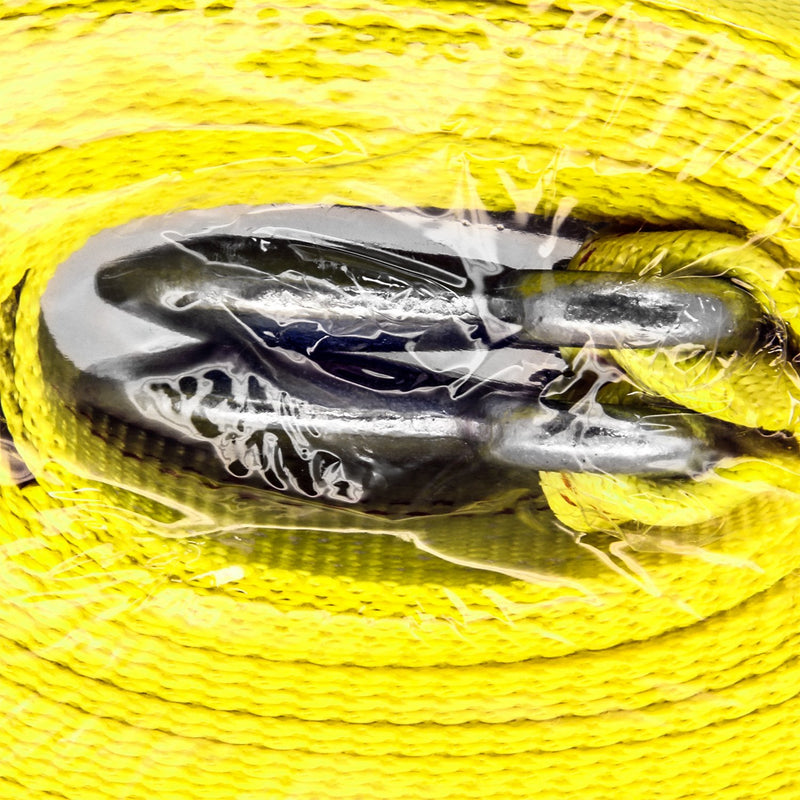 4.5 Ton 2 Inch x 30 Ft. Polyester Tow Strap Rope 2 Hooks 9000lb Towing Recovery