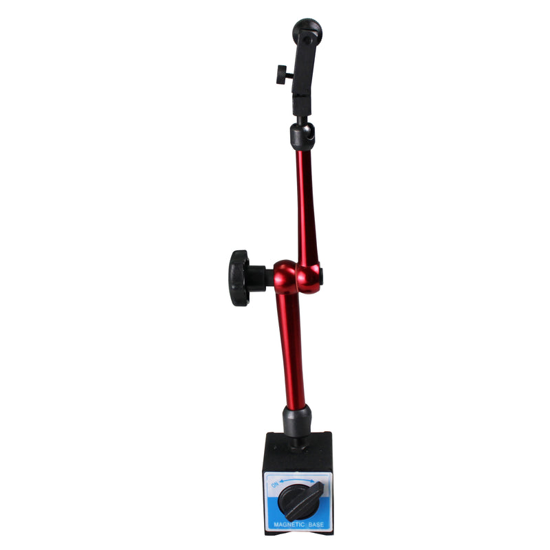 132lbs/60kg Max Pull Clamping Hole Diameter 3/8" Magnetic Base Adjustable Metal Test Indicator Holder Level Stand 14"