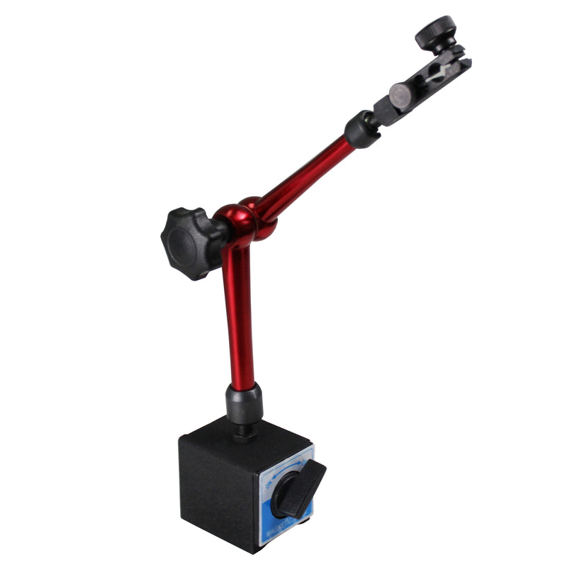 132lbs/60kg Max Pull Clamping Hole Diameter 3/8" Magnetic Base Adjustable Metal Test Indicator Holder Level Stand 14"