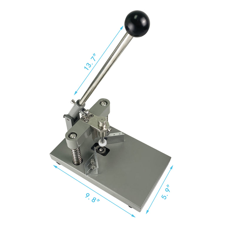 Corner Rounder Cutter Machine, R6mm R10mm 1.2"/ 30mm Thickness Heavy Duty Paper Corner Cutter Punch with Paper Holding Device, Steel Metal Commercial