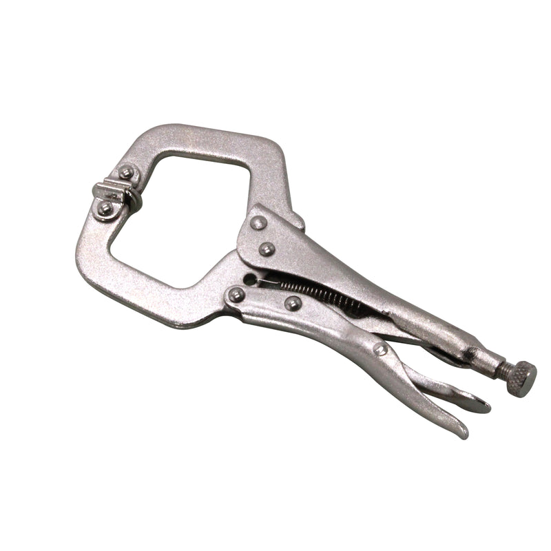 Heavy Duty Locking C-Clamp Set 11" 6" 3PC Carbon Steel C-Pliers Swivel Tips