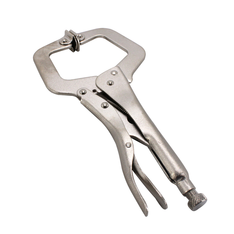 11R * 11-Inch Swivel Pad Locking C-Clamp