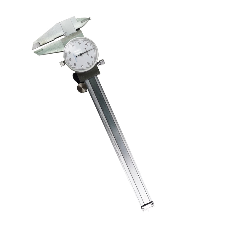 0-6" 4-Way Dial Caliper 0.001" Stainless Steel Shockproof  Measurement with Plastic Case