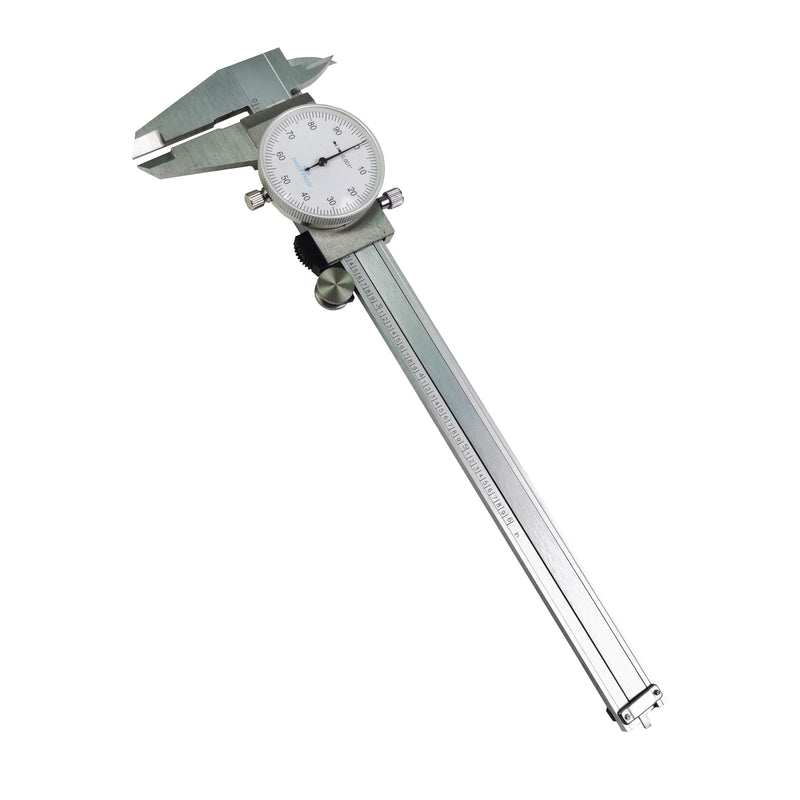 0-6" 4-Way Dial Caliper 0.001" Stainless Steel Shockproof  Measurement with Plastic Case