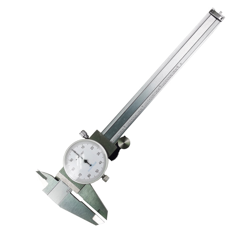 0-6" 4-Way Dial Caliper 0.001" Stainless Steel Shockproof  Measurement with Plastic Case