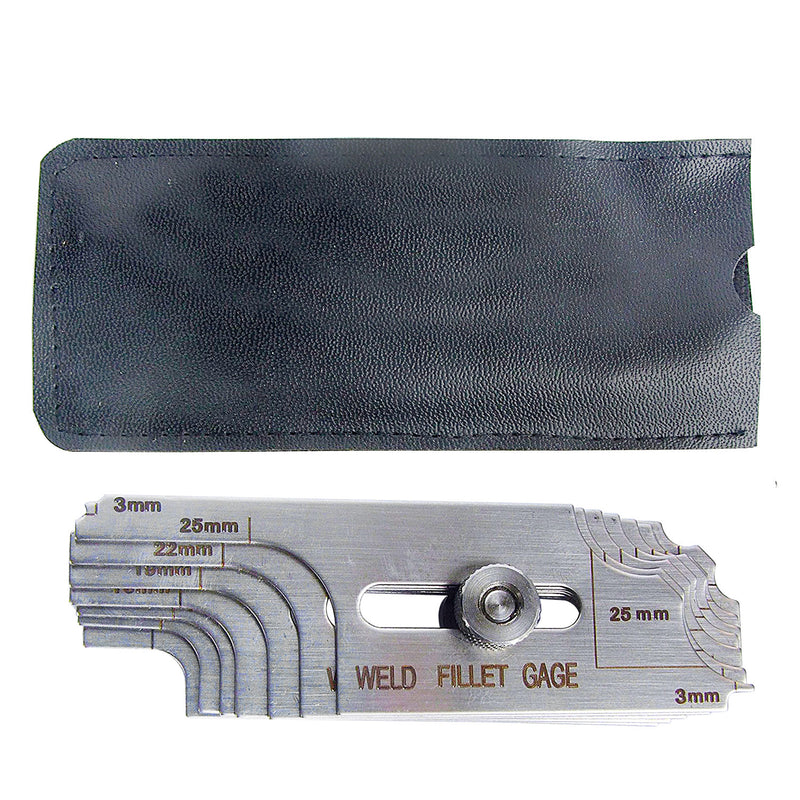 7 Piece Fillet Weld Set Gage Rl Gauge Welding Inspection Test Ulnar Metric