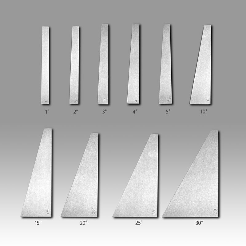 10 Pcs Precision Angle Block Set 1 To 5 Degree & 5 To 30 Degree