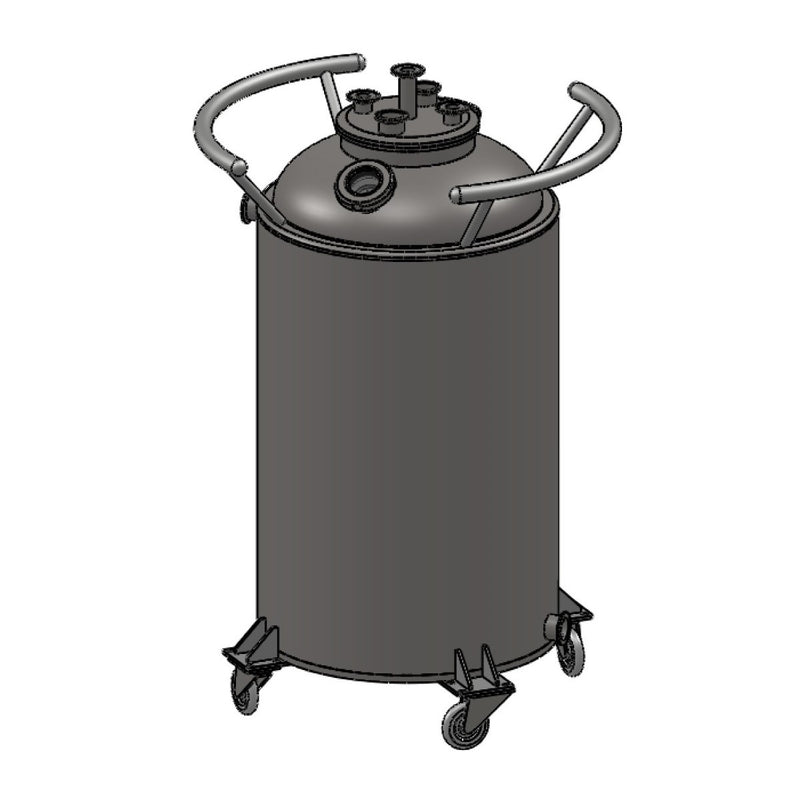 100 L, (110 lbs. Refrigerant), Jacketed Storage Vessel With Condenser