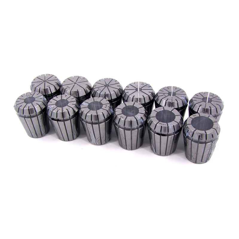12 Pcs/Set ER32 Collet + R8 Bridgeport Shank + Wrench in Fitted Box