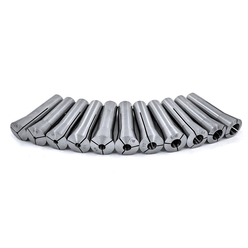 11 Piece R8 Collet Set (1/8-3/4 Inch By 16Ths)