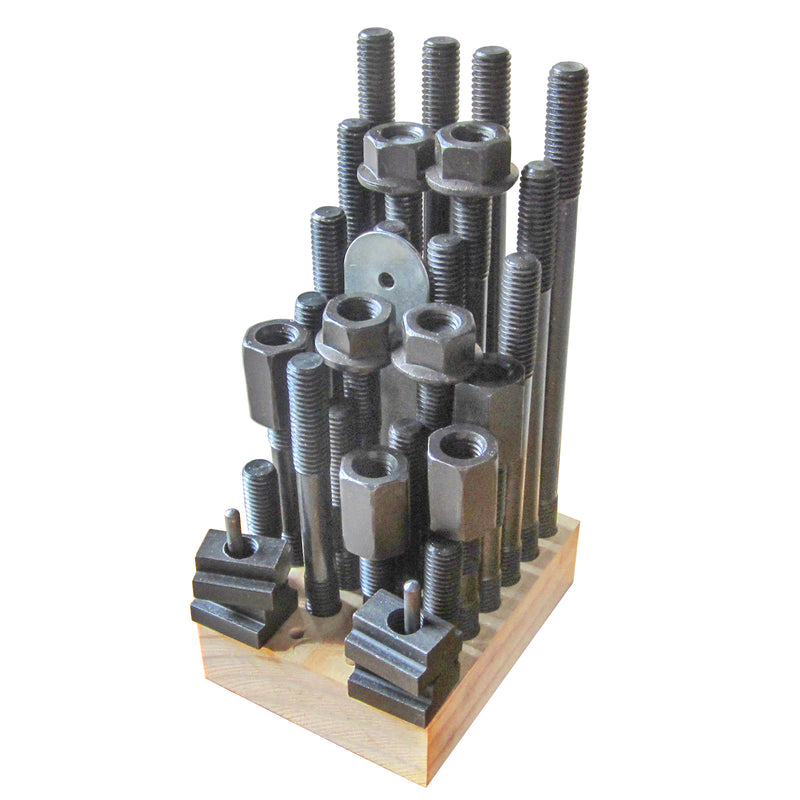 7/16" T-Slot 3/8"-16 Stud 38 Pcs T-Nut & Stud Set
