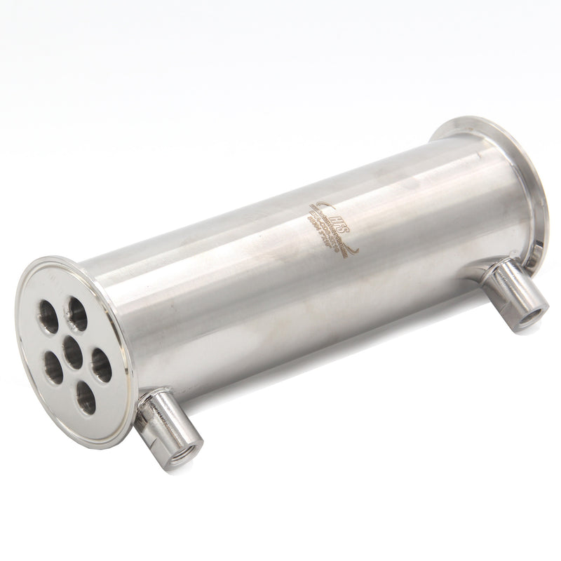 Tri-Clamp Tube In Shell Heat Exchanger Condenser Dephlegmator Reflux