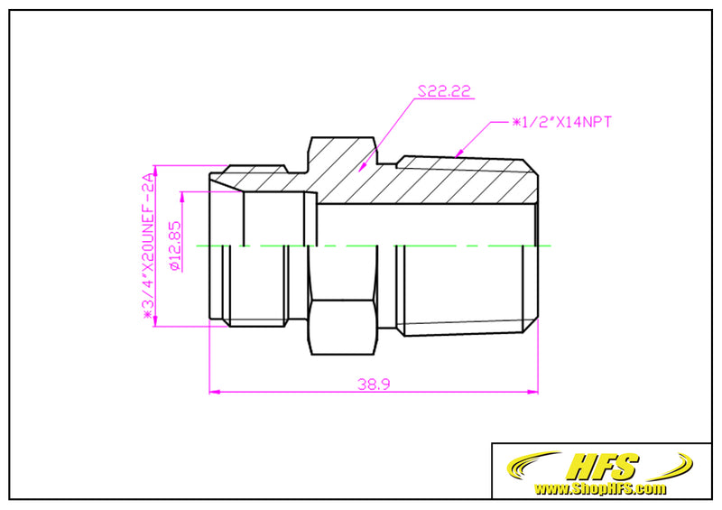 Compression Tube Fitting 1/2" Tube OD x 1/2" NPT Male Connector 316 Stainless Steel