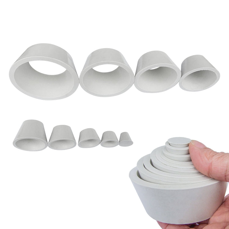 Rubber Filter Adapter Cones Set, Buchner Funnel Flask Adapter Set,9PCS