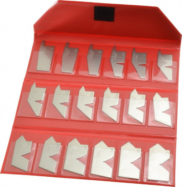 18 Piece Angle Gauge Set with Pouch