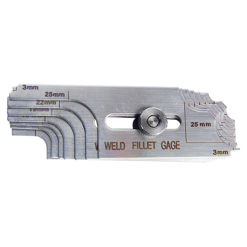 7 Piece Fillet Weld Set Gage Rl Gauge Welding Inspection Test Ulnar Metric