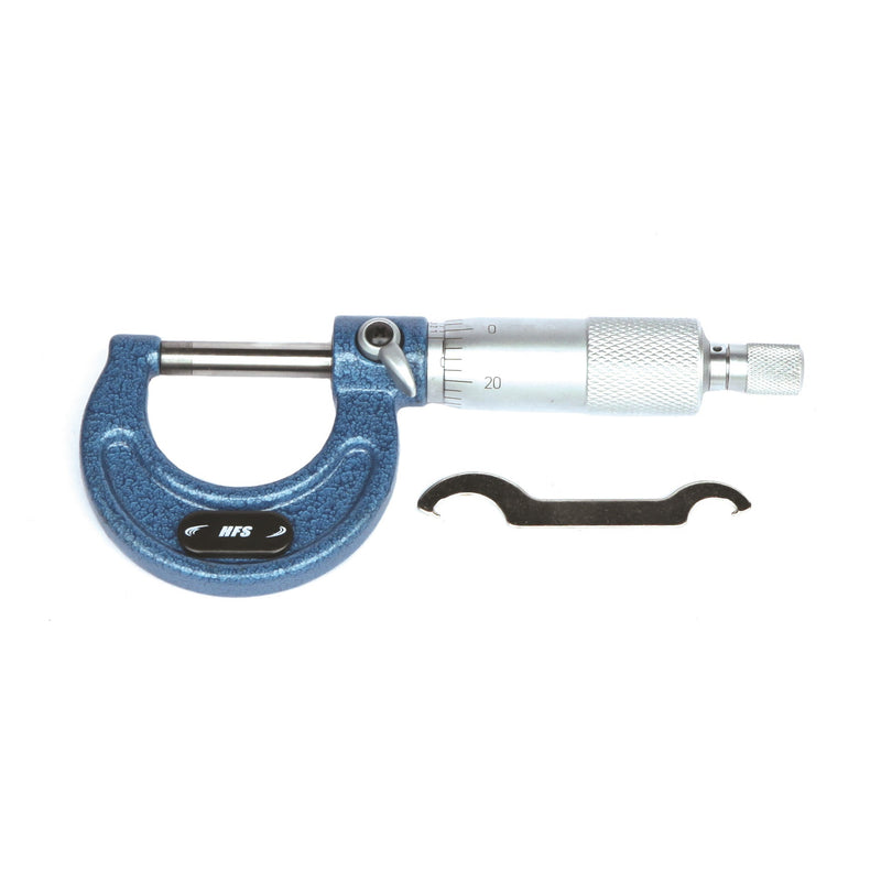 0-1" x 0.0001" Solid Metal Frame Outside Micrometer (Plastic Case)