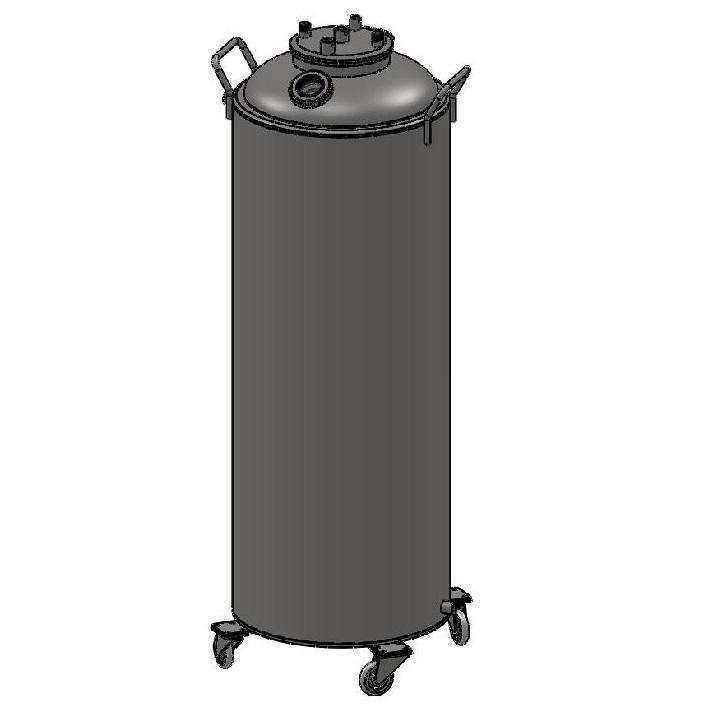 Hardware Factory Store Inc - Jacketed Solvent Tank, 16x48", Pressure Tested, Ready to Use - [variant_title]