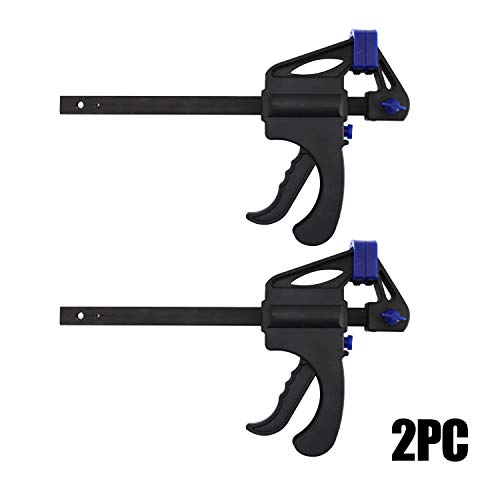 2PC Quick Release 6" Bar Clamp with 13IN Spreader Ratcheting Bar Clamp