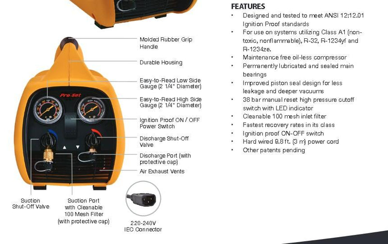 Hardware Factory Store Inc - CPS Trs600 Refrigerant Recovery Pump - [variant_title]