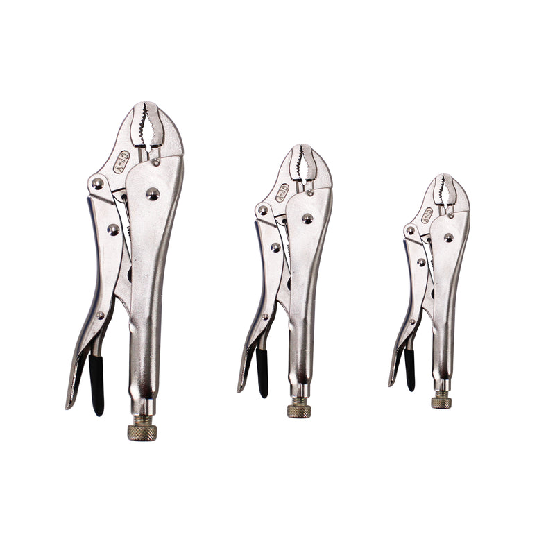 3 Piece 5", 7" & 10" Lock Plier Set