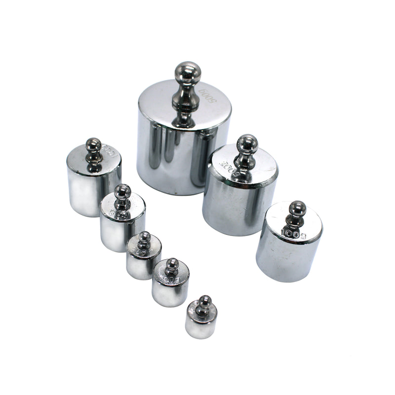 M2 Class Scale Balance Calibration Weight Set with Case-10-500g (8pcs: 10g,20g,20g,50g,100g,100g,200g,500g) 8pcs is 1000 Gram Total