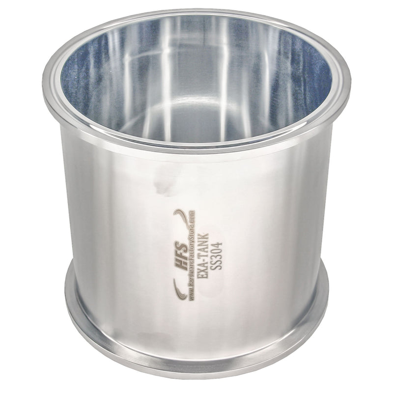4" X 4" Sanitary Tank - Tri Clamp Clover Stainless Steel