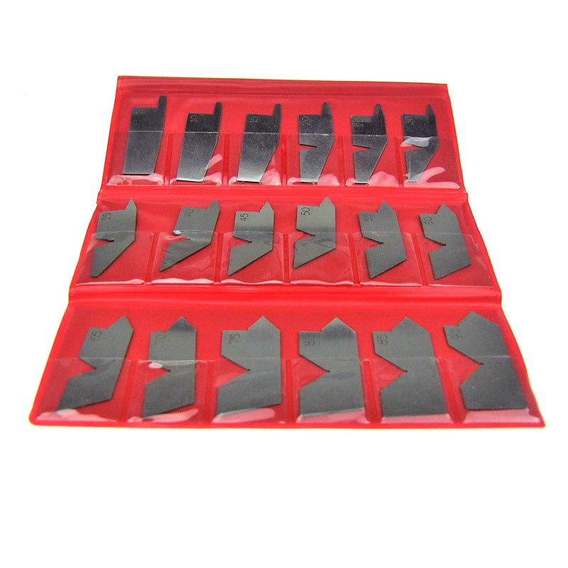 18 Piece Angle Gauge Set with Pouch