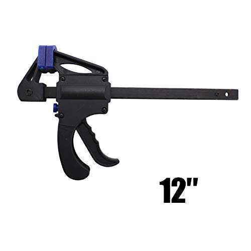 Quick Release 12" Bar Clamp with 19 inch Spreader Ratcheting Bar Clamp