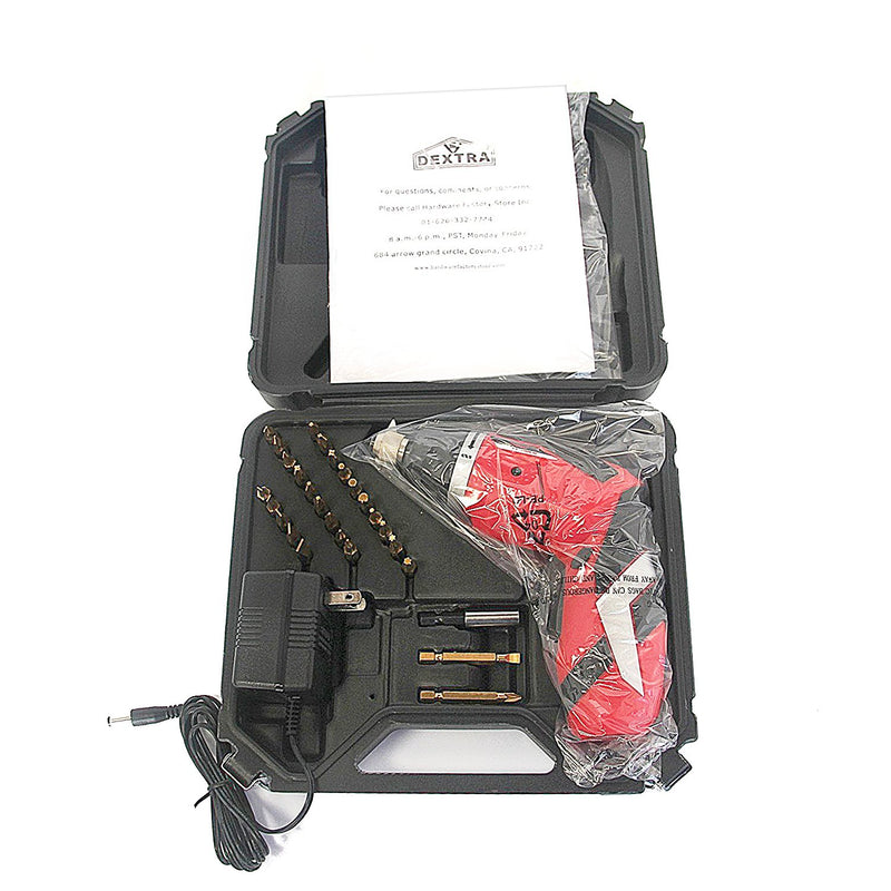 Hardware Factory Store Inc - Dextra 4 Volt Lithium-Ion Cordless Screwdriver Kit - [variant_title]