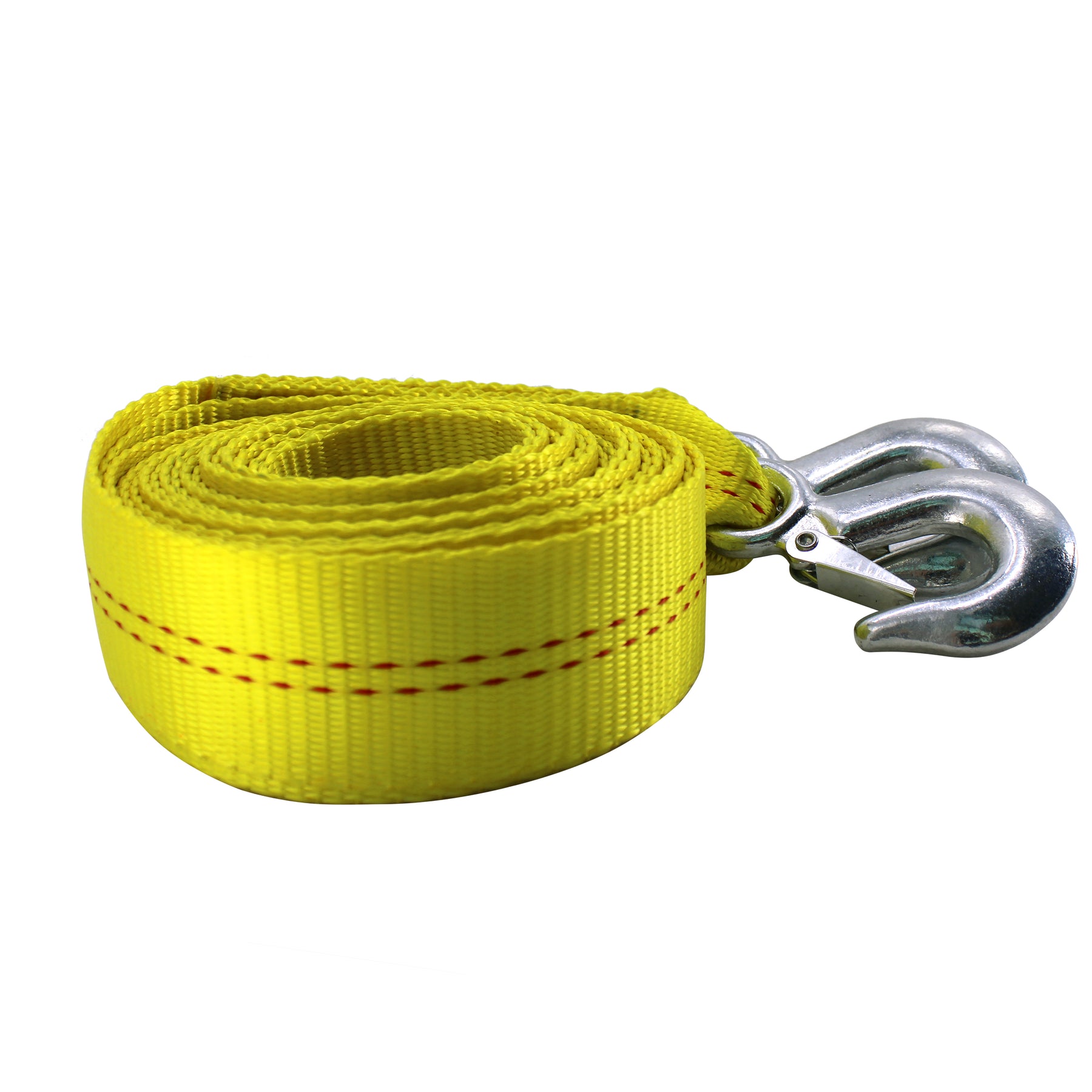  5-10M Towing Rope With Metal Hooks, 5/8/10/15/20/25 Tons High  Strength Nylon Tow Strap, Recovery Tow Rope Cable With Steel Forged Hooks,  Heavy Duty Straps For Winch Trailers Cars ( Size 